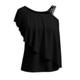 thumbnail image 4 of Neewe Womens Classic Plain Off the Shoulder Tops Oversized Summer Spring T-Shirts 2026 Daily Outfits, 4 of 8