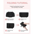 thumbnail image 6 of BAGSMART Foldable Travel Duffle Bag For Women, Gym Tote Bag for Sports, 26L Airport Carry On Weekender Overnight Bag for Travel, Travel Accessories, Black, 6 of 7