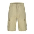 thumbnail image 4 of HCNTES Mens Outdoor Board Shorts Bermuda Waist Lightweight Water Resistant Quick Dry Fishing Hiking Shorts (Khaki,XXL), 4 of 8