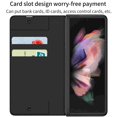 thumbnail image 5 of TECH CIRCLE For Samsung Galaxy Z Fold 6 5G Case, Slim Fit Luxury PU Leather Removable S Pen Holder Kickstand Protective Flip Wallet Case For Samsung Galaxy Z Fold 6 5G,Carbonfiber Texture, 5 of 9