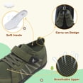 thumbnail image 3 of Barerun Kids Shoes Girls Boys Breathable Sneakers Flats,Wide,Anti-Slip,Anti-collision Toe Cap,Green,1 Big Kid, 3 of 9