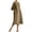 C-Khaki479, variant on DHFJKG Womens Boat Neck Dresses Summer Linen Casual Loose Fit Half Sleeve Boho Solid Color Tunic Midi Dress With Pockets Beach Versatile Dresses