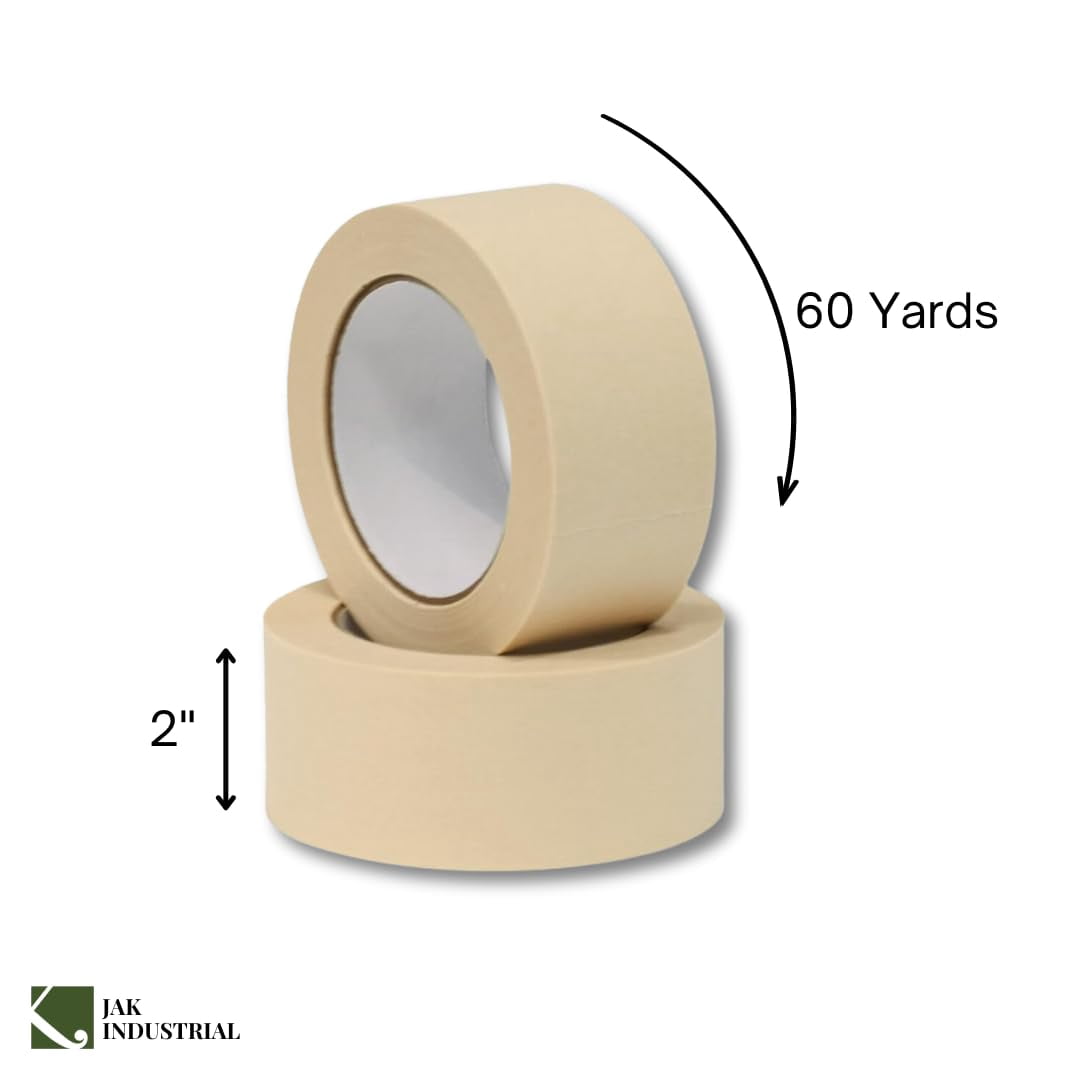 Rolls2 Inch Masking Tape for General Purpose/Painting60 Yards per roll White