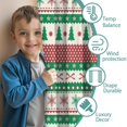 thumbnail image 3 of Blackout Kids Curtains,Green Christmas Tree and Snowflake Pattern Childrens Insulated Curtains Set Of 2,Bedroom Essentials,Toddler Room Decor 42"x54", 3 of 5