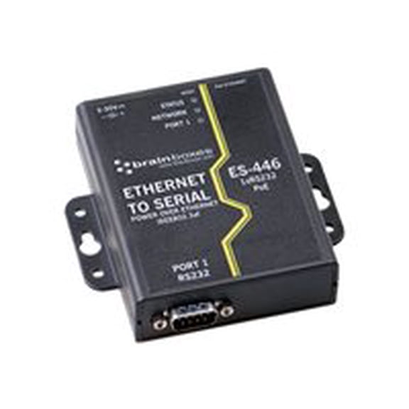 Brainboxes 1 Port RS232 PoE Ethernet to Serial Adapter