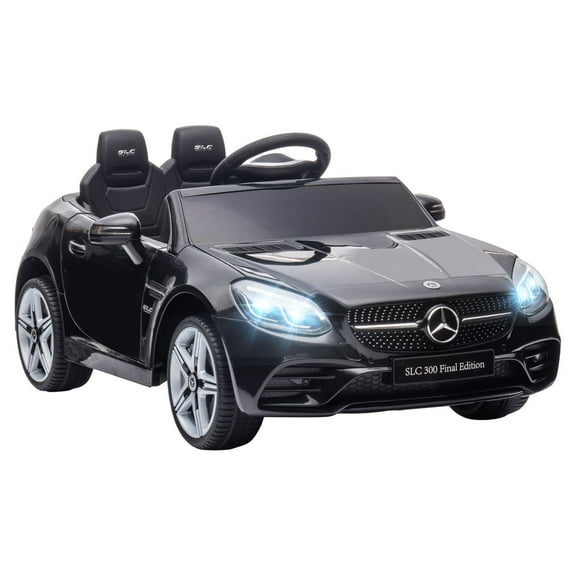 Bikes Aosom SLC 300 Licensed Electric Car with Remote Control, 12V Battery Powered Ride on Car with Music, Lights, Suspension for 3-6 Years Old, Black, Riding Toys