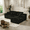 right facing+Black, variant on L-Shaped Modular Sectional Cloud Couch, 108" Boneless Couches for Living Room, No Assembly Required Corduroy Sofa with Deep Seat and Chaise, Dark Gray, Left Facing