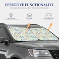 thumbnail image 4 of Salouo Honey Bees And Flowers Pattern Car Windshield Sun Shade Foldable | Front Windshield Shade for Sun, Heat and UV Rays | Interior Sun Protection-Large, 4 of 6