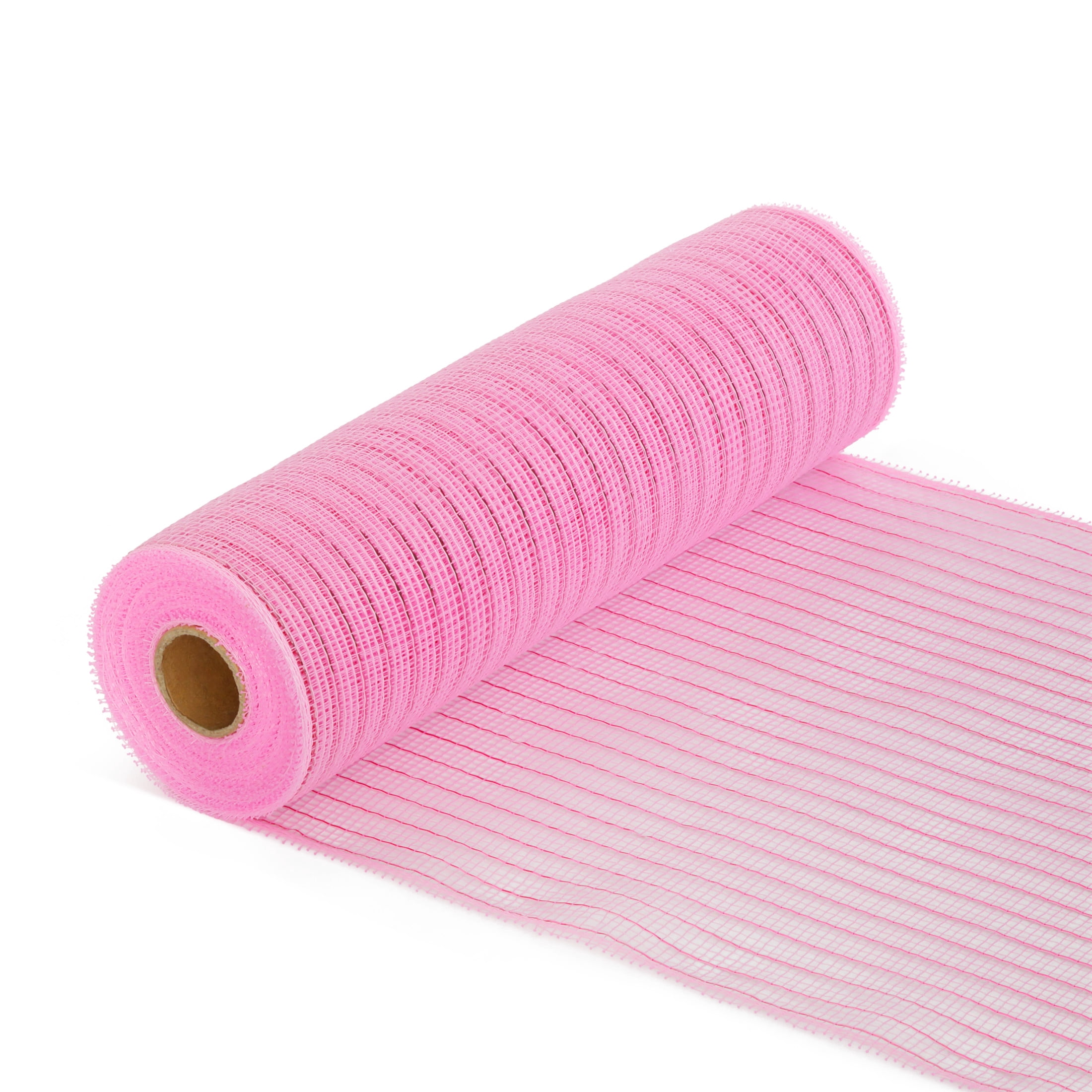 Hello Hobby Light Pink Deco Mesh Roll for Crafts and Decorations, 10 Inches x 10 Yards