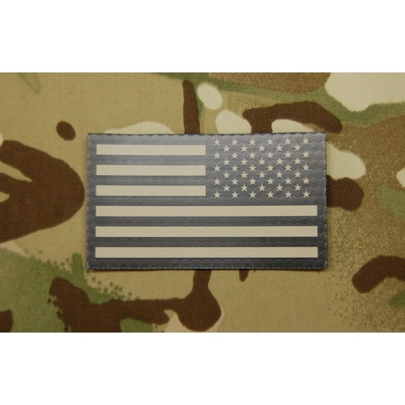 Infrared Reverse US Flag Patch - Tan & Black