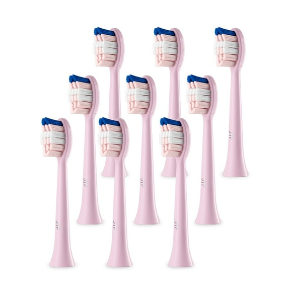 JTF Sonic Smart Toothbrush Genuine Standard Brush Heads, 9 Pack, Pink, P200