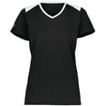 thumbnail image 2 of Holloway 223701.420.M Ladies Momentum Team T-Shirt, Black & White - Medium, 2 of 5
