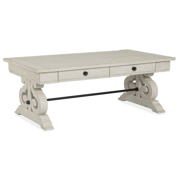 Magnussen Home Bronwyn Alabaster Rectangular Cocktail Table