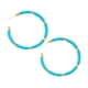 thumbnail image 1 of Pendientes de C Círculo redondo bohemio Fernando Aretes de aro Diámetro 5,5 cm Azul, 1 of 8