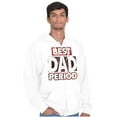 thumbnail image 3 of Father's Day Worlds Best Dad Period Men's Big & Tall Graphic Zip Up Hoodie Brisco Brands 2X, 3 of 5
