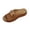 Brown, variant on Wedge Heel Fish Mouth Flip Flops for Women,Metal Buckle Open Toe One-Strap Summer Beach Sandals with Non-Slip Breathable Arch Support Lightweight