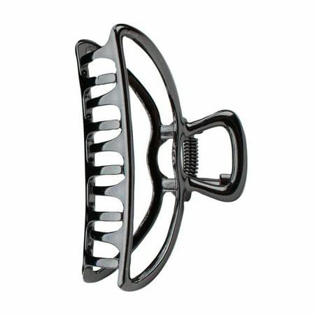 Kitsch Hair Clips, Metal Hair Claw Clips, Large Hair Clip, 3 Inches Wide, Hematite