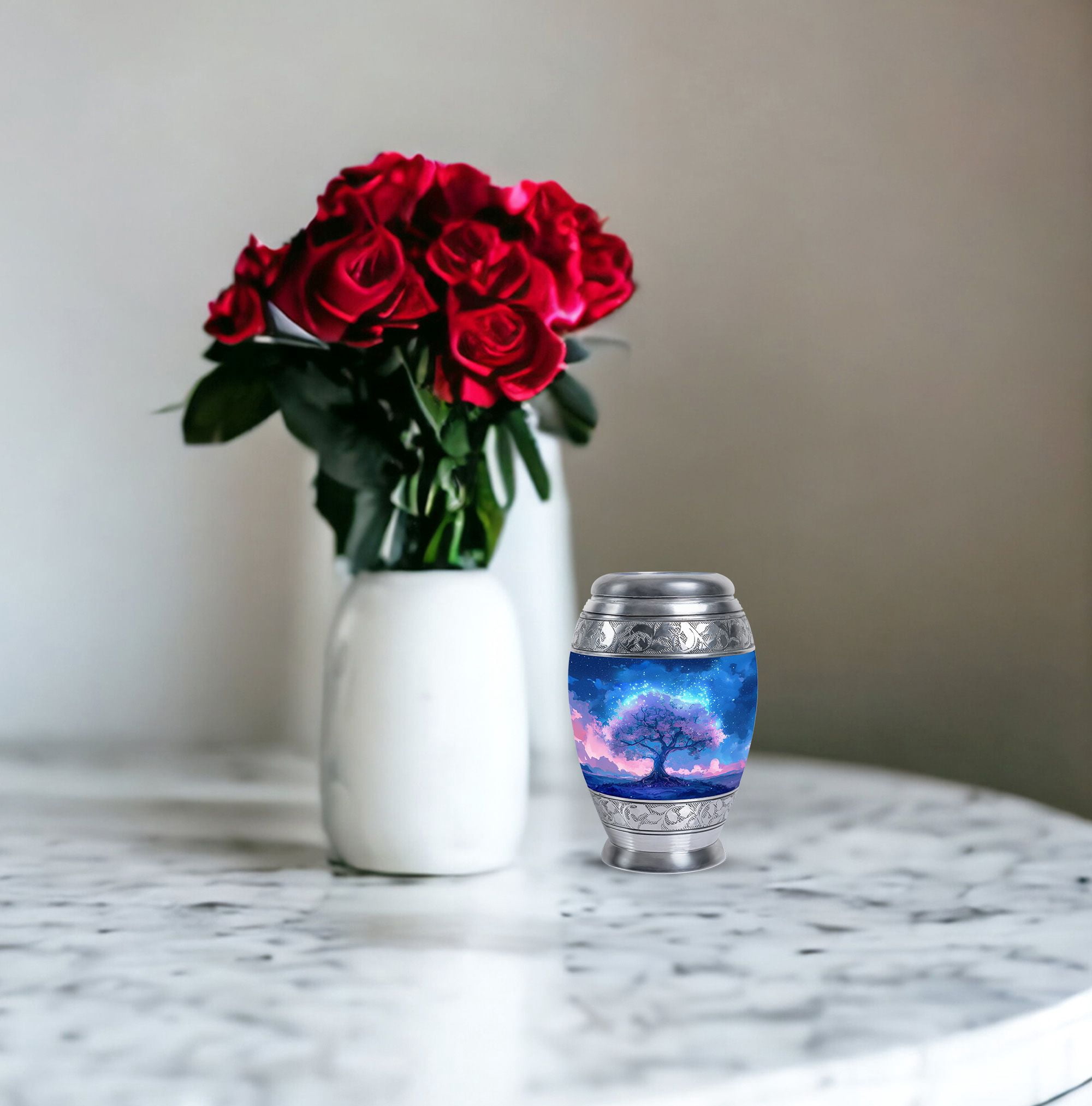 Stardust Blossom Urns For Ashes Adult Male - Funeral Urns For Women - Cremation Urns For Burial In Ground - Small Urns For Human Ashes Adult (Size-3inch,4pcs)