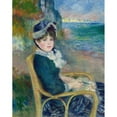 thumbnail image 2 of Pierre-Auguste Renoir 20x24 Black Ornate Framed Double Matted Museum Art Print Titled: By the Seashore (1883), 2 of 5