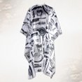 thumbnail image 4 of MasteelfCA Coiffeur Professionnel Salon Coiffure Imprimé Imperméable Non Collant Robe de Coupe Cape (Blanc), 4 of 7