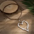 thumbnail image 3 of Zmeidao Bayetss Heart Necklaces For Women Beautiful Vintage Adjustable Large Love Pendant Necklace With Leather Rope Chain, 3 of 4