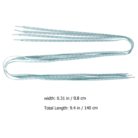 TAILTOSS Bright Polyester Flat Shoe Laces for Sneakers and Casual Shoes, Multiple Sizes, Assorted Vibrant Colors