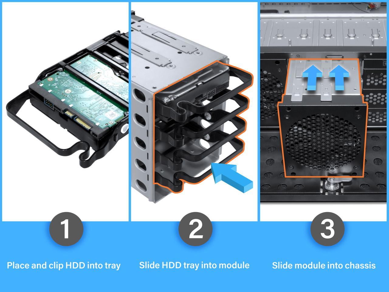 Rosewill RSV-L4000U Server Chassis Rackmount Case | 8x 3.5" HDD Bays, 3x 5.25" Devices, 5x120mm, 2x80mm Fans