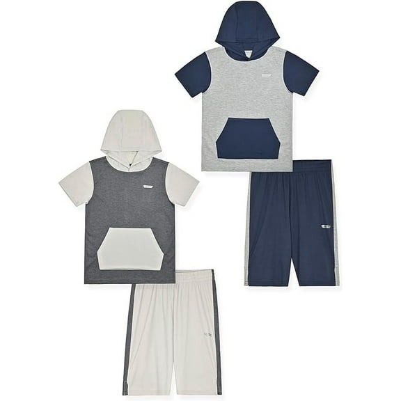 Hind 4-Piece Performance Athletic Shirt and Basketball Short Set