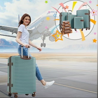 Dejuno Tutin 3-Piece Hardside Spinner Luggage Set With TSA Lock