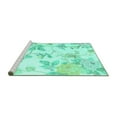 thumbnail image 2 of Ahgly Company Machine Washable Indoor Rectangle Floral Turquoise Blue Coastal Area Rugs, 8' x 12', 2 of 4