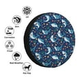 thumbnail image 4 of Yiaed Sea Sharks Print Tire Wheel Cover, Waterproof Spare Tire Cover Fit for Jeep, Truck,Trailer, RV, SUV, Camper and Most Vehicle-14 inch, 4 of 6