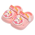 thumbnail image 3 of Ccpelsie Toddler Kids Beach/Pool/Shower Slides Home Bath Slippers Cute Summer Outdoor Shoes for Girls and Boys(Pink,6.5), 3 of 5