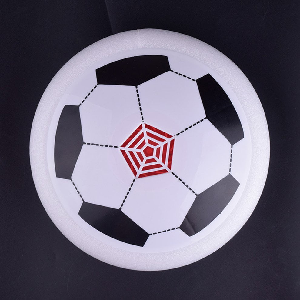Romirofs LED Light Flashing Music Ball Toy Electric Air Cushion Suspension Soccer Ball Disc Indoor Football Hovering Gliding Toy