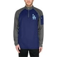 thumbnail image 4 of Men's New Era Royal Los Angeles Dodgers Father's Day Raglan Quarter-Zip Top, 4 of 5