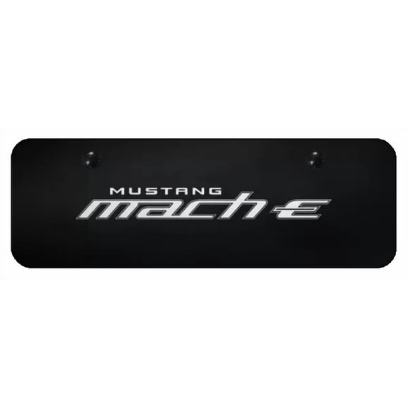 Ford Mustang Mach-E Laser Etched Logo Black Mini License Plate Official Licensed