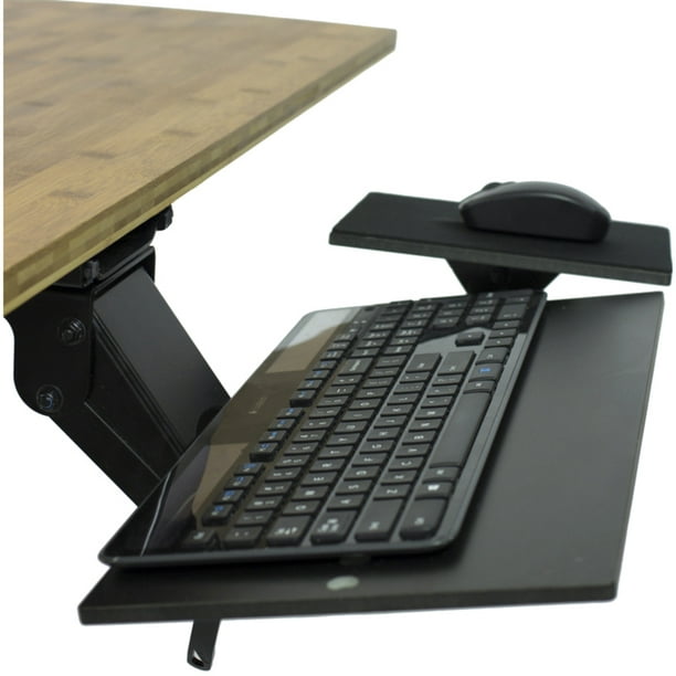 KT1 Ergonomic Under-Desk Computer Keyboard Tray adjustable height angle ...