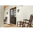 thumbnail image 5 of Kichler Beacon Square 12" 1 Light Olde Bronze Outdoor Wall Sconce with Clear Hammered Glass, 5 of 7