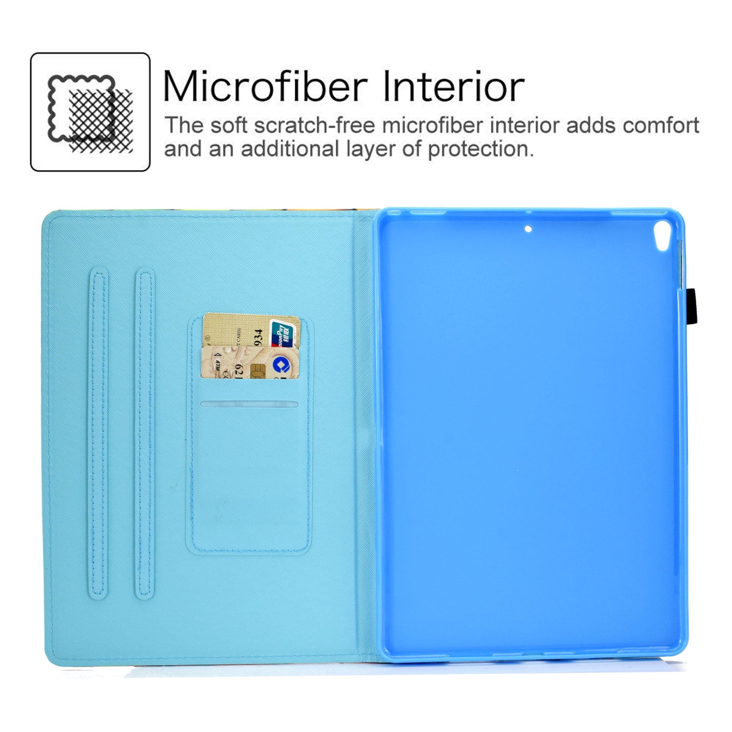 Allytech iPad Air 3 Case 10.5 Inch 2019 iPad Pro 10.5 Case 2017, Slim Folio Kickstand Shell with Pencil Holder Card Pocket Auto Sleep/Wake Cover for Apple iPad 10.5 inch Air 3/iPad Pro 10.5,Station