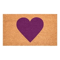 Calloway Mills 106771729 Purple Heart Doormat, 17 x 29 in.