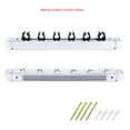 thumbnail image 1 of Fishing Rod Holder 6 Clips Wall-mounted Pole Storaging Rack Pole Storage Rack Outdoor Sailboat Canoe Workshop Bracket Accessories with Screws Silver, 1 of 9