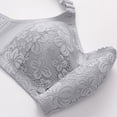 thumbnail image 7 of Nilvkv Plus Size Bras, Minimizer Bras for Women, Plus Size Comfort Breathable Anti Slip Bandeau Wireless Push Up Open Back Bra Cup Gray 44DE, 7 of 7