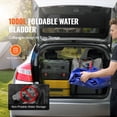 thumbnail image 2 of KFFKFF 264 Gallon Portable Water Bladder, 1000D Blue PVC, Flexible Water Storage Bag for RV, Large Soft Water Container, Fire Resistant, Ideal for Camping & Emergency Situations, 2 of 9