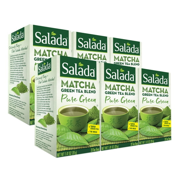 Salada Pure Green Matcha Green Tea Blend 20ct 6 pack