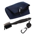 thumbnail image 1 of Kit de cepillo para toallas de golf peso ligero secado rápido triple retráctil, 1 of 8