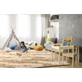 thumbnail image 4 of Alfombra Shaggy TWINNIS, supersuave y esponjosa, 120 x 180 cm, color beige y marrón, 4 of 9