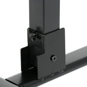 ZENSTYLE Rolling Table Overbed Bedside Desk Laptop Cart Stand Adjustable Lockable Wheels, Black
