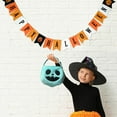 thumbnail image 6 of MOQIN Halloween Pumpkin Candy Bags for Kids, Trick or Treat, Reusable Pumpkin Buckets Trick or Treat Bags Holder Handbag for Kids Costume Party Favors Supplies, Light blue, 6 of 9