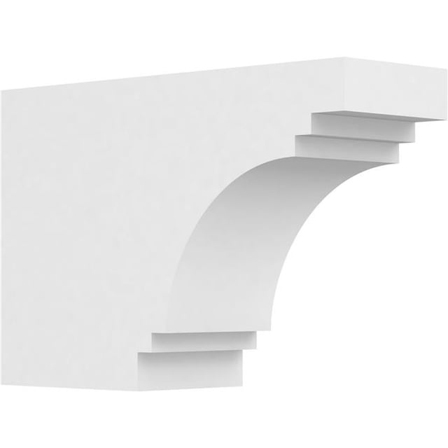 Ekena Millwork RFTP04X08X12PEC 8 x 4 x 12 in. Standard Pescadero Architectural Grade PVC Rafter Tail