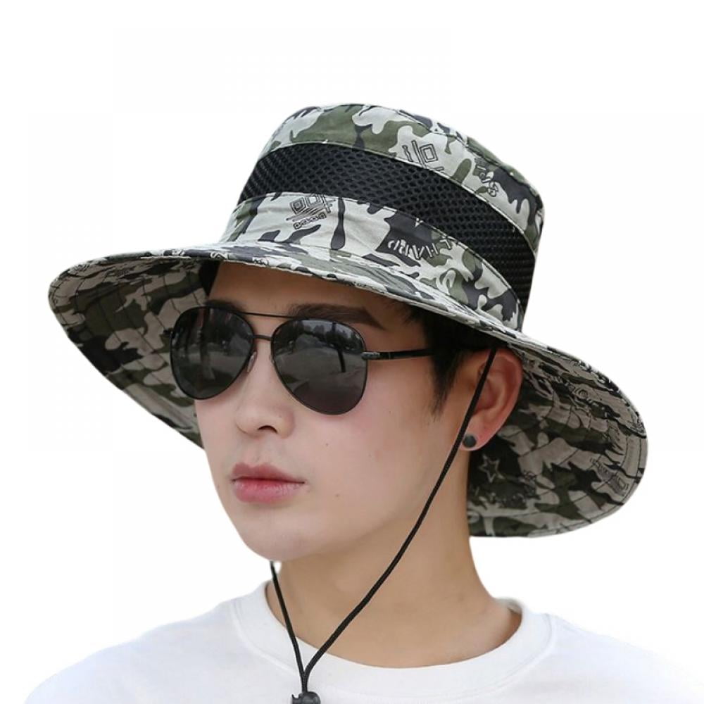 Breathable Wide Brim Boonie Hat Outdoor UPF 50+ Sun Protection