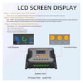 thumbnail image 2 of PWM 80A 60A 30A 12V 24V 36V 48V Auto Solar Charger Regulator Max PV 100V 24 Hour Settable Work Time Fit For Light And RV System ,Safe to Use, 2 of 4